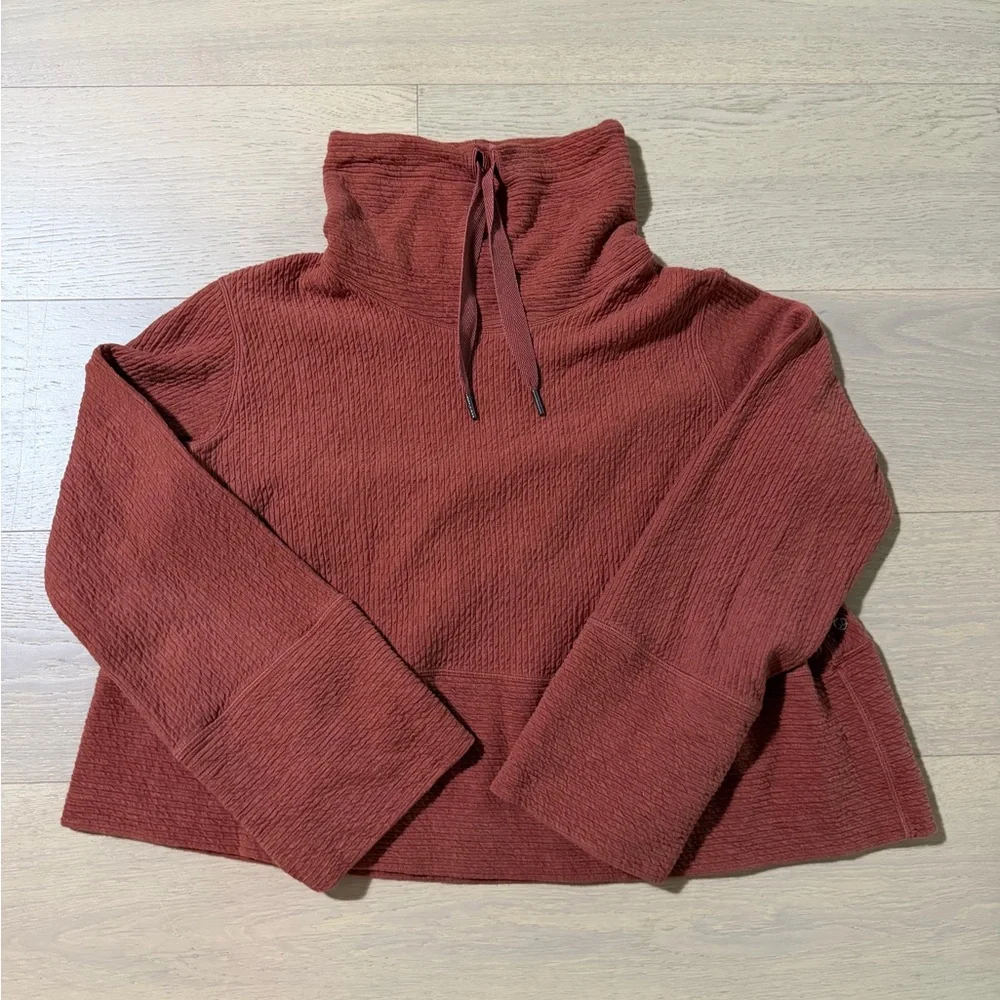 LULULEMON Retreat Yourself Pullover- Heathered Rustic Clay (size 4)